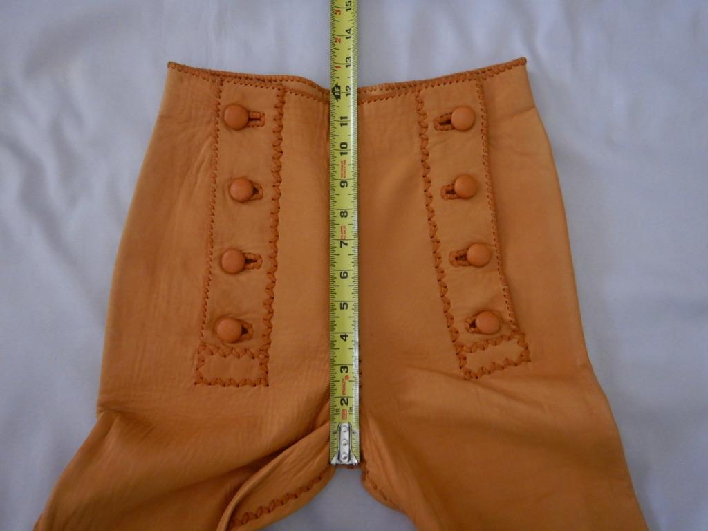 Vintage 1970's North Beach Leather Whipstitch Sailor Pants For Sale 2