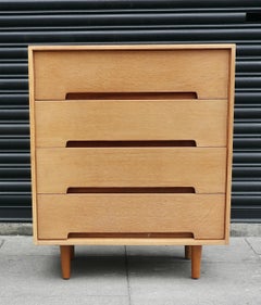 Vintage 1970s Oak veneered 'Stag C Range' chest of four drawers