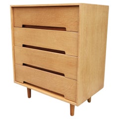 Used 1970s Oak veneered 'Stag C Range' chest of four drawers