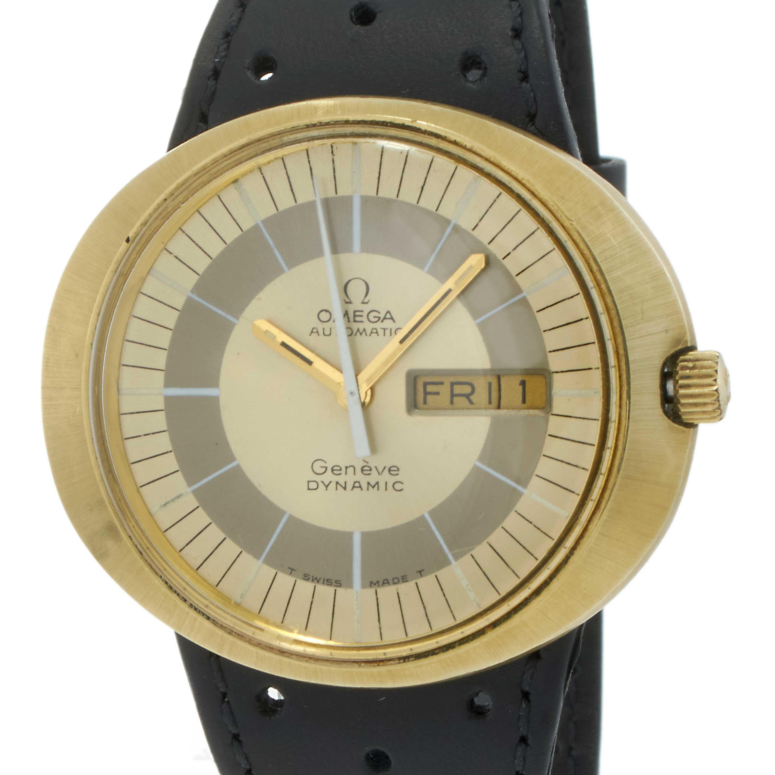 Vintage 1970er Omega Genève Jumbo 40MM Elliptical Automatic für Damen oder Herren im Angebot
