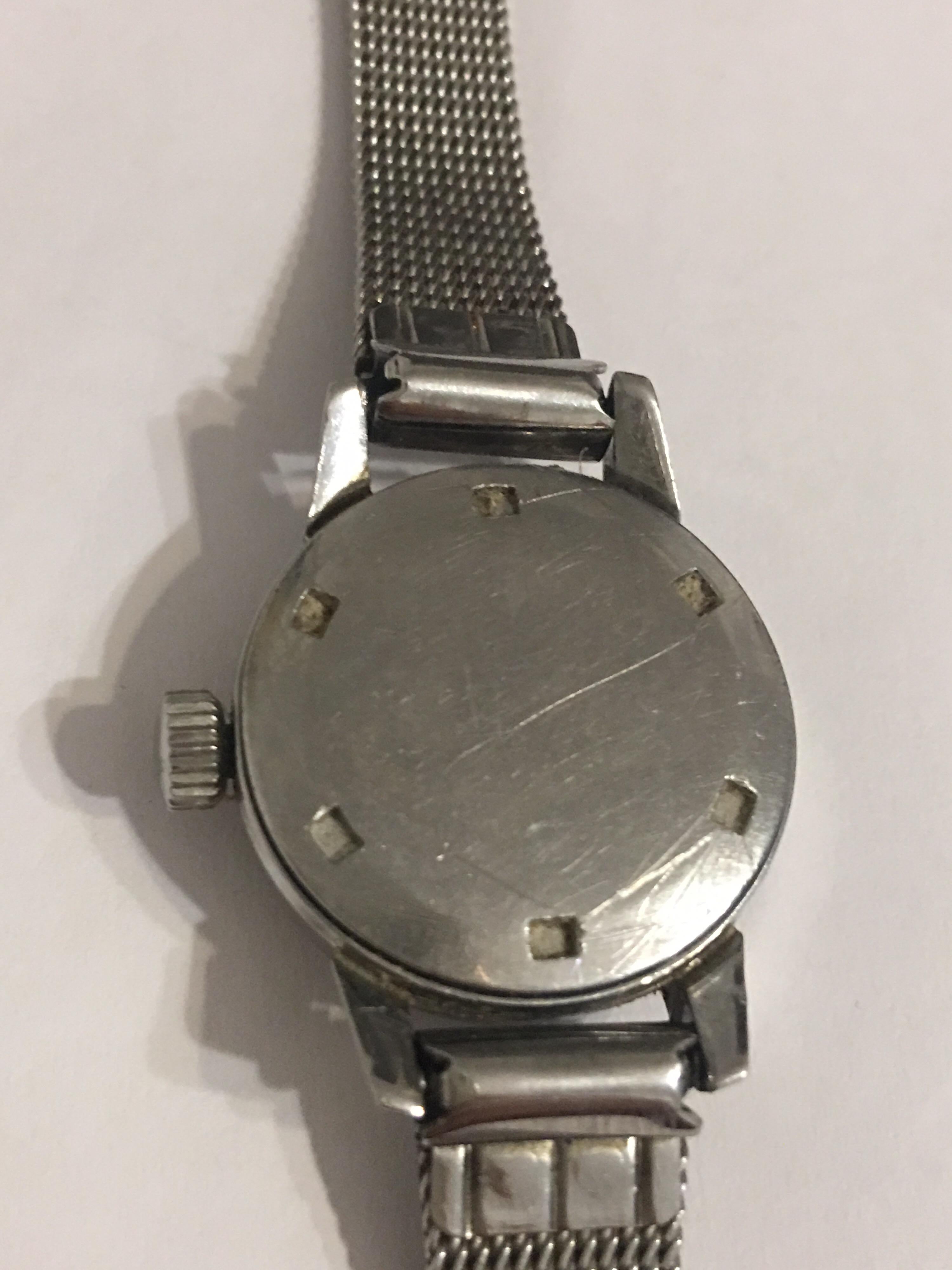 Vintage 1970s Omega Seamaster Ladies Stainless Steel Watch For Sale 1