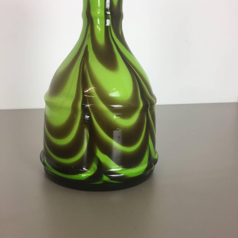 Glass Vintage 1970s Opaline Florence Italian Vase Design by Carlo Moretti Design For Sale