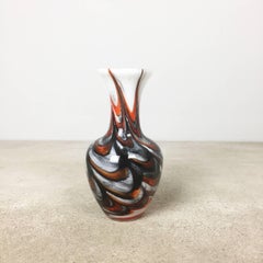 Jarrón vintage de Opaline florence de los años 70 Diseñado por Carlo Moretti, Italia