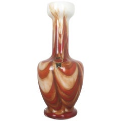 Vintage 1970s Opaline Florence Vase Designed by Carlo Moretti, Italy