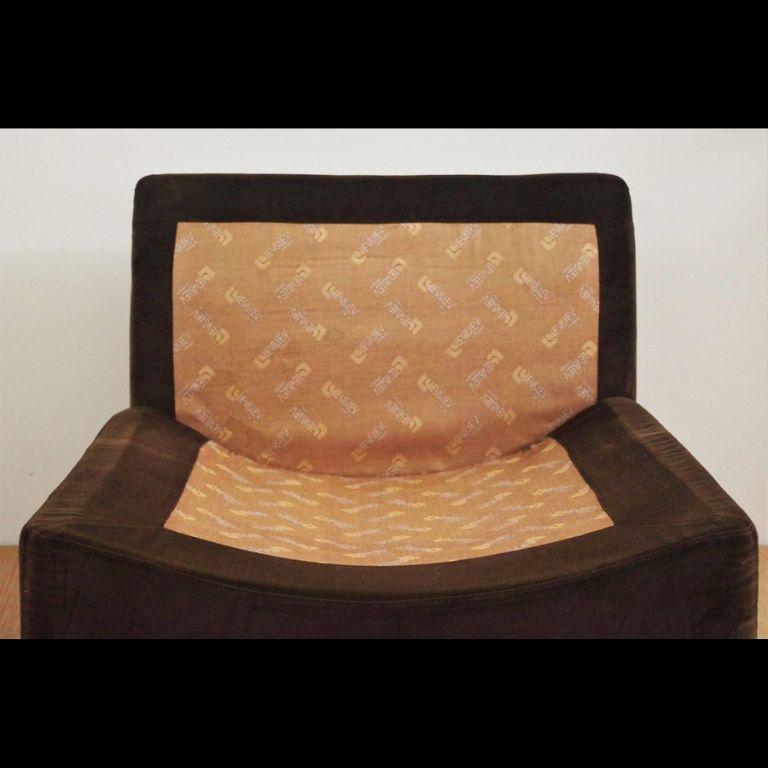 Vintage 1970s Panarea Modulare Sessel - Satz von 5 von Lev Lev in Chenille (Stoff) im Angebot