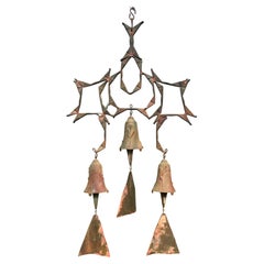 Vintage 1970s Paolo Soleri Bronze Bells Wind Chime Cosanti Originals Iconic MCM