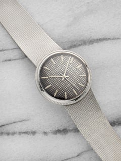 Vintage 1970s Patek Philippe Calatrava 3563-3 18K WG Auto Gubelin Dial 35 mm