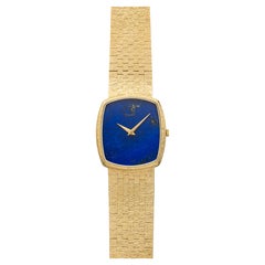 Vintage-Uhr aus den 1970er Jahren: Piaget 9741, 18 Karat Gelbgold, Lapislazuli-Zifferblatt, Handaufzug, 29 mm