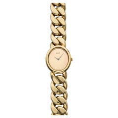 Vintage By degli anni '70 Piaget Cuban Link 9812 N160 18k Yellow Gold Foil Dial Manual 24 mm