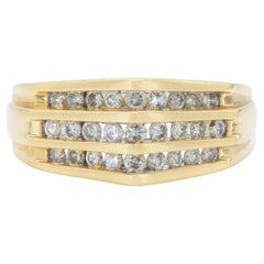 Anello a cupola a punta con diamanti Vintage By 1970