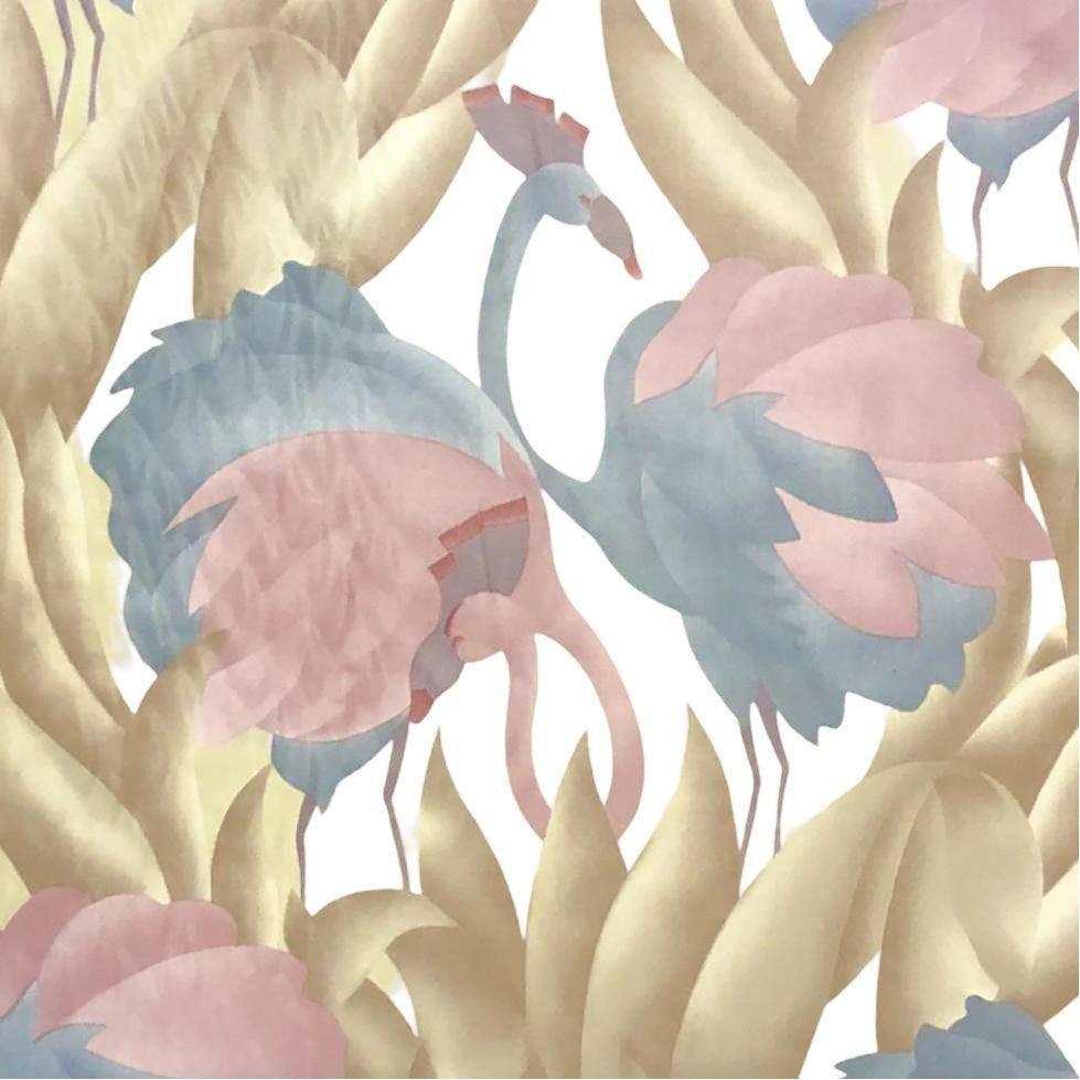 flamingo cotton fabric