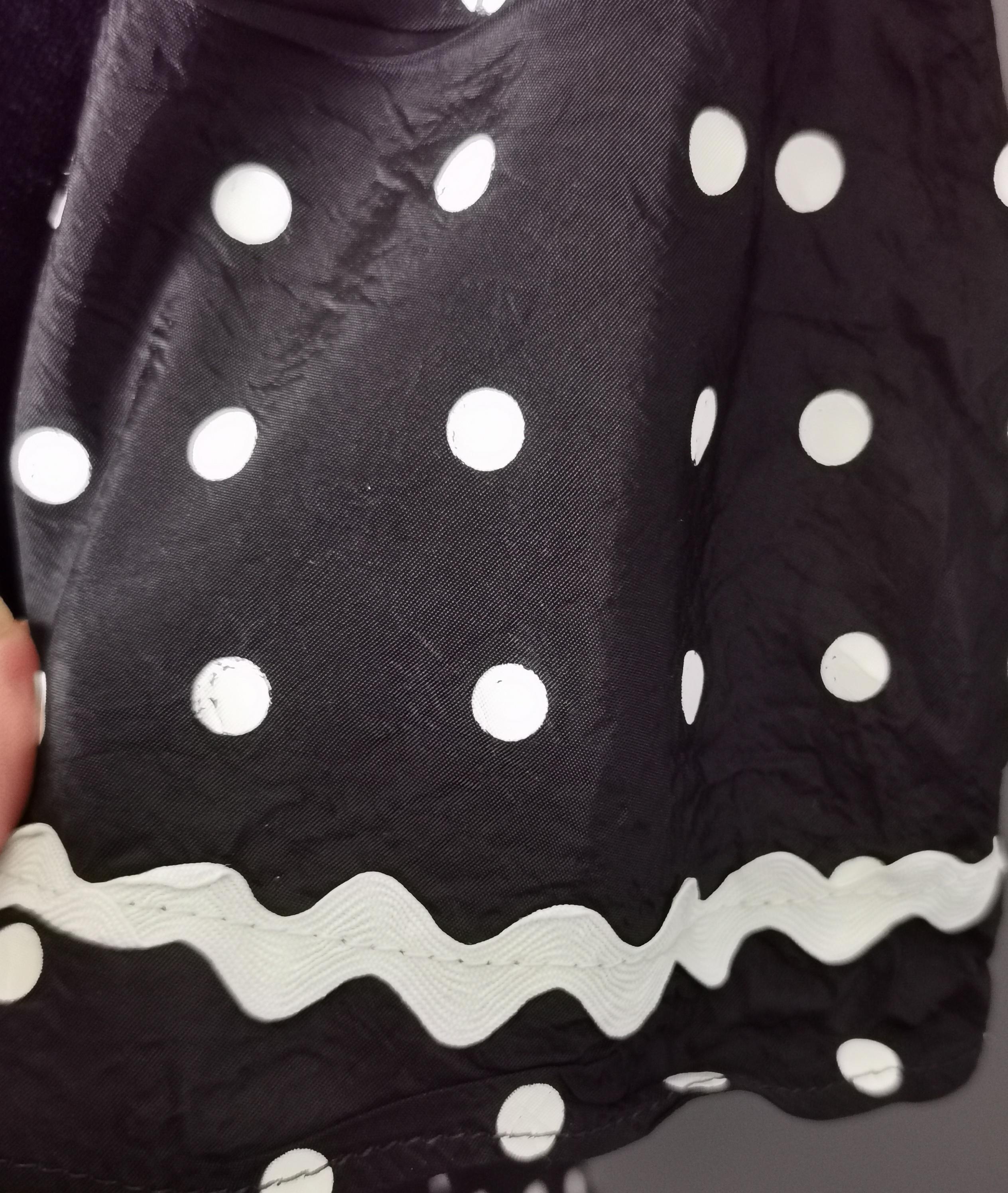 Vintage 1970s Polka dot maxi dress, Dolly Rockers  In Good Condition In NEWARK, GB
