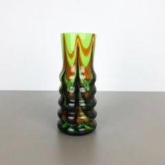 Vintage 1970s Pop Art Opaline Florence Vase Designed by Carlo Moretti, Italy