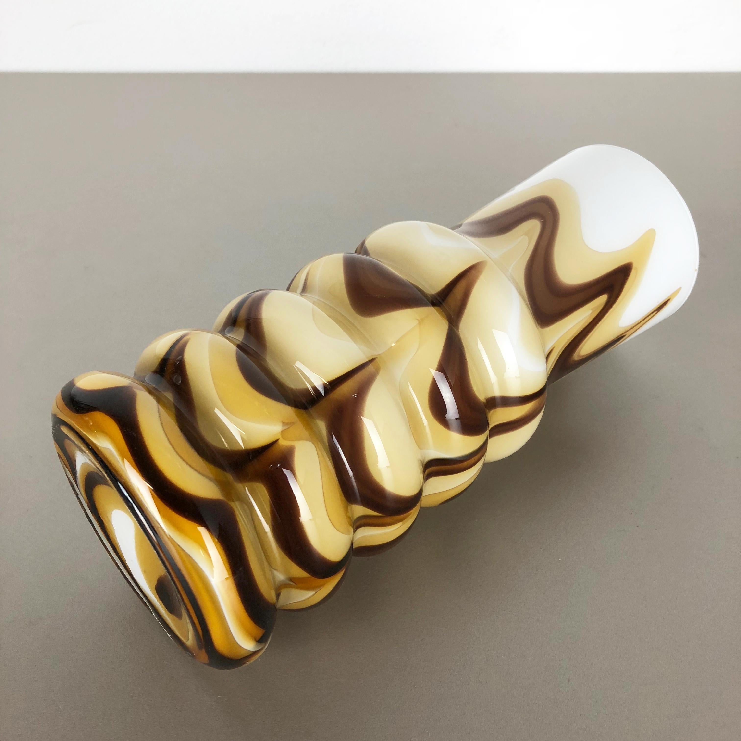 20th Century Vintage 1970s Pop Art Opaline Florence Vase Designed by Carlo Moretti, Italy For Sale