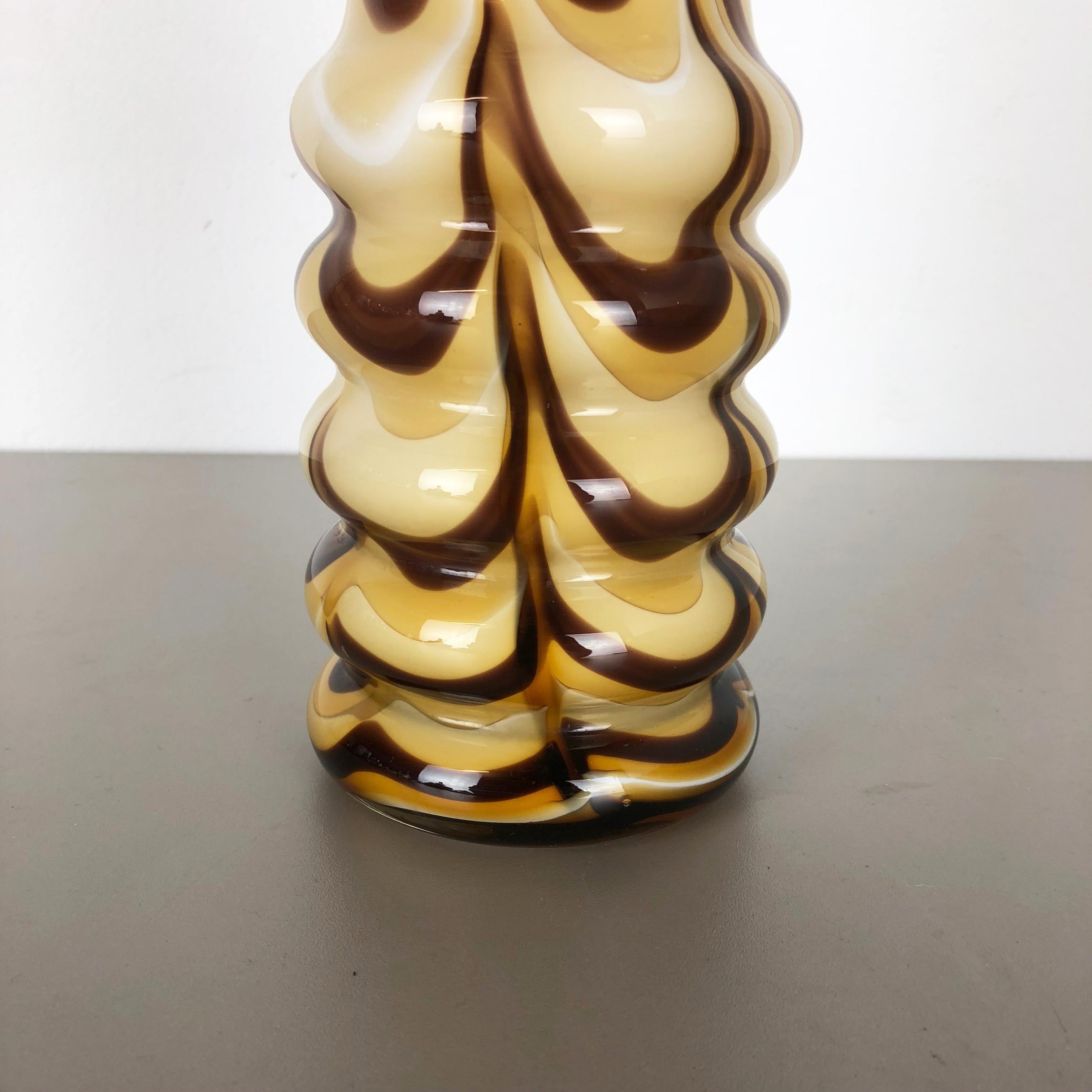 Vintage 1970s Pop Art Opaline Florence Vase Designed by Carlo Moretti, Italy For Sale 2