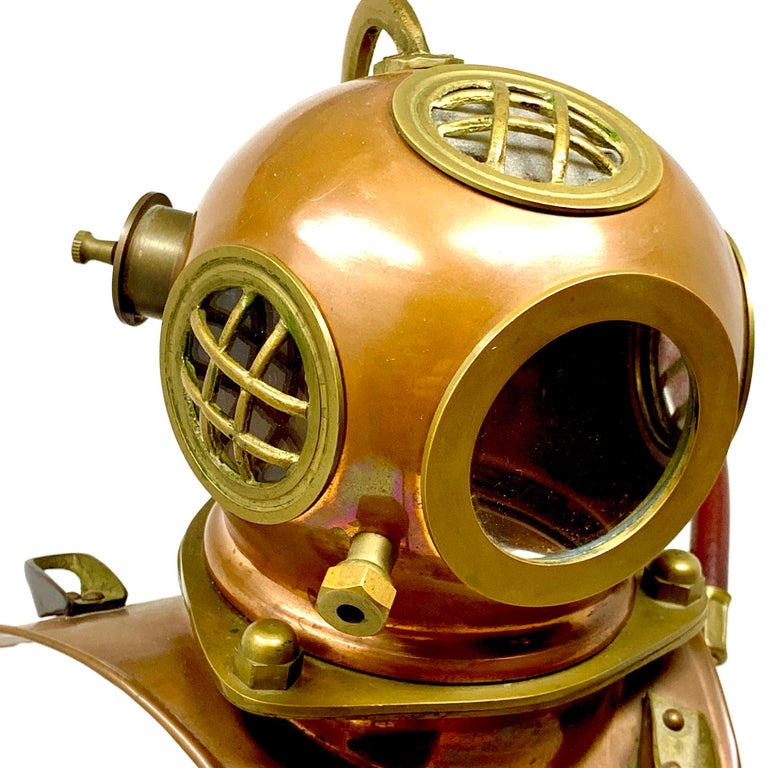 Vintage 1970s Rolex Brass Diving Helmet Lamp at 1stDibs