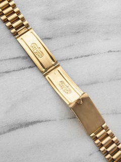 Vintage 1970s Rolex President 18K Yellow Gold 20mm Lug Bracelet