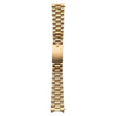 Vintage 1970s Rolex President 18K Yellow Gold 20mm Lug Bracelet