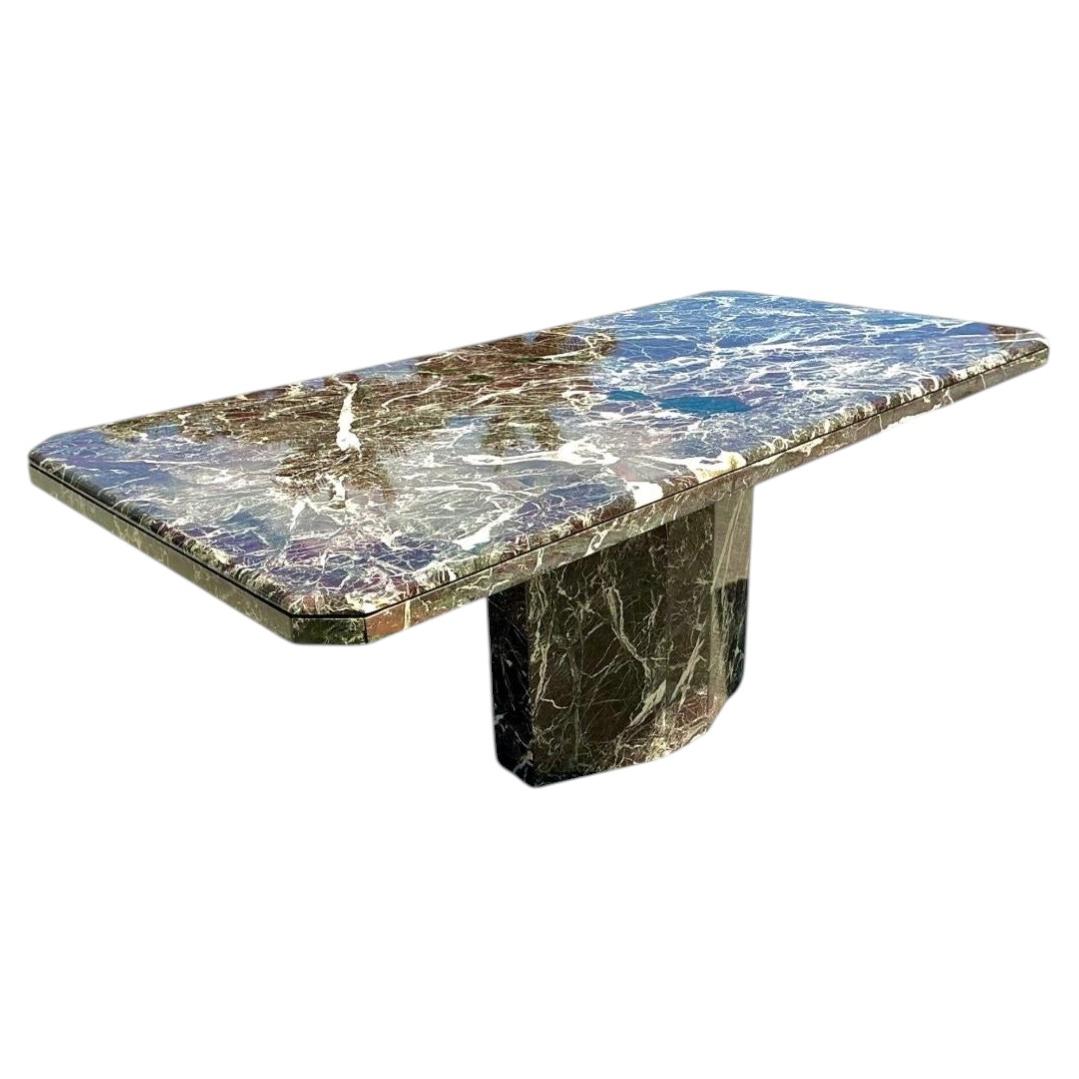 Vintage 1970s Rosato Lavanto Stone Top Dining Table For Sale