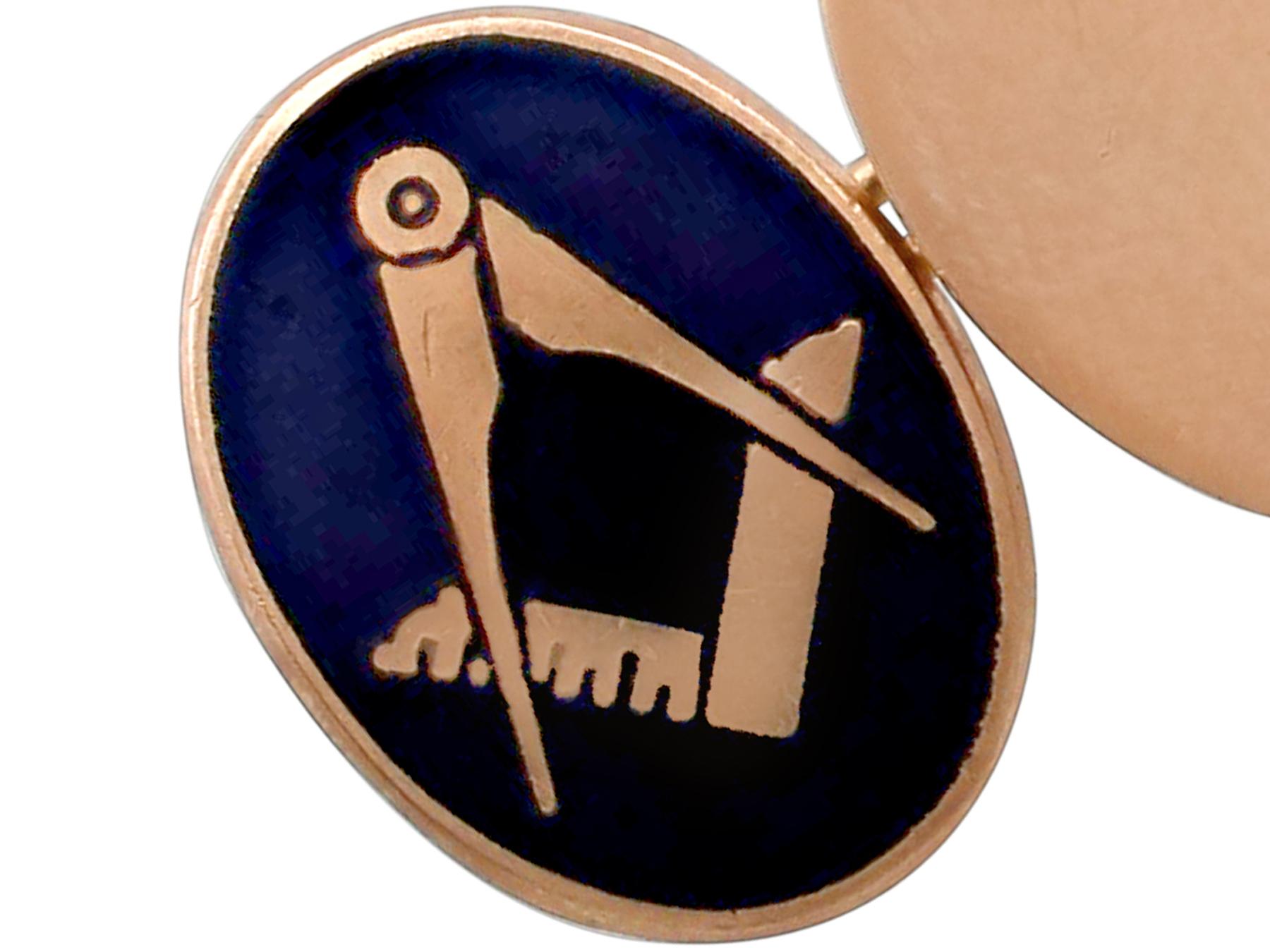 vintage masonic cufflinks