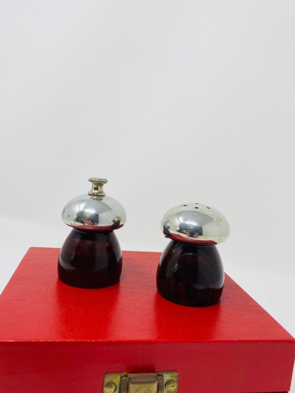 Italian Vintage 1970s Salt Shake and Pepper Grinder Mill by Cartier
