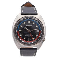 Vintage 1970s Seiko Navigator Timer Automatic GMT Watch Ref 6117-6410