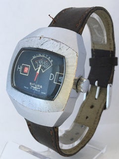 Vintage 1970s Sicura Mechanical Jump Hour 'Digital' Watch