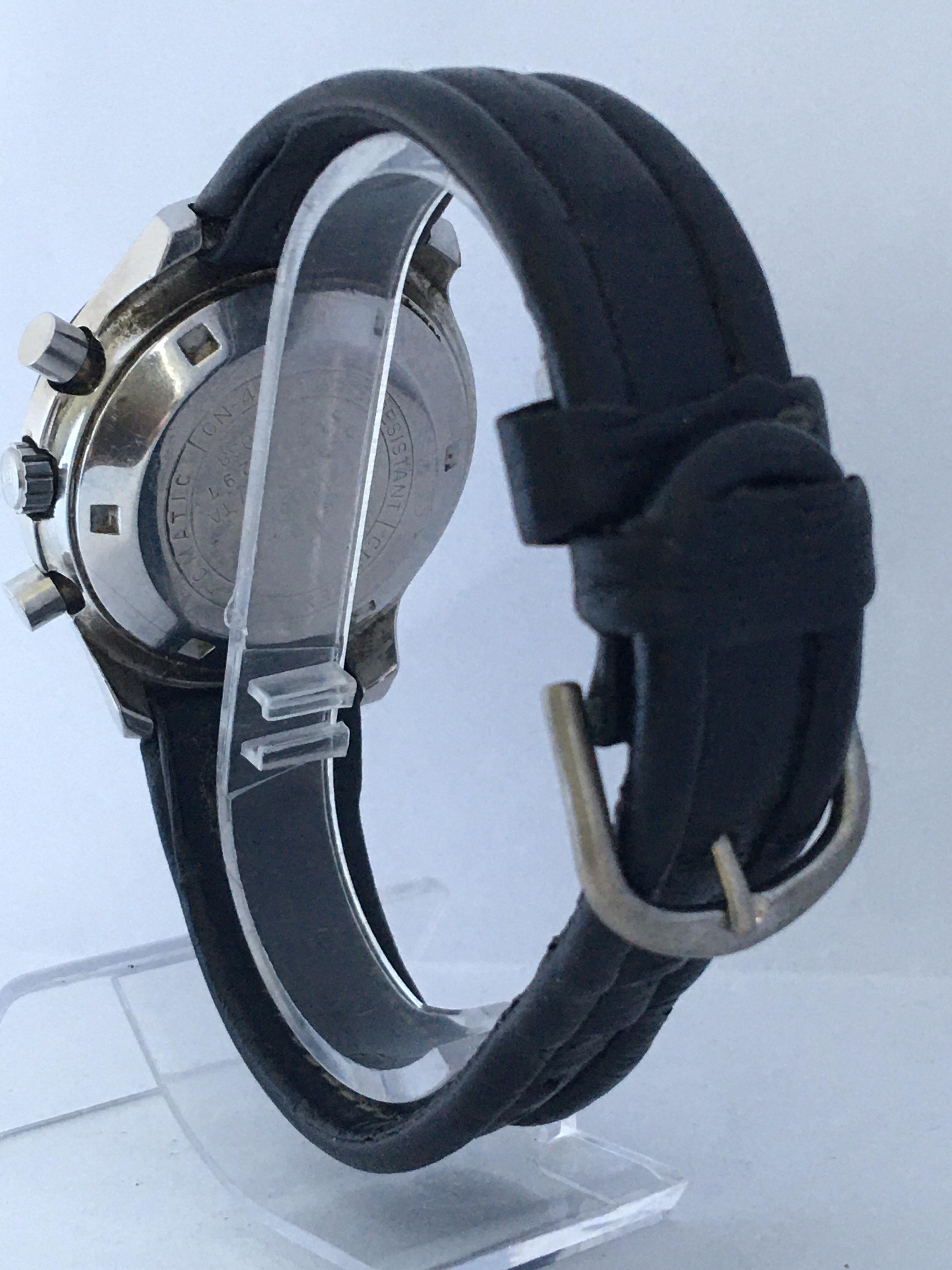 Montre chronographe automatique vintage Citizen en acier inoxydable 8110, années 1970 Bon état - En vente à Carlisle, GB