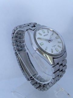 Vintage 1970s Stainless Steel Seiko 17 Jewels Mechanical Watch