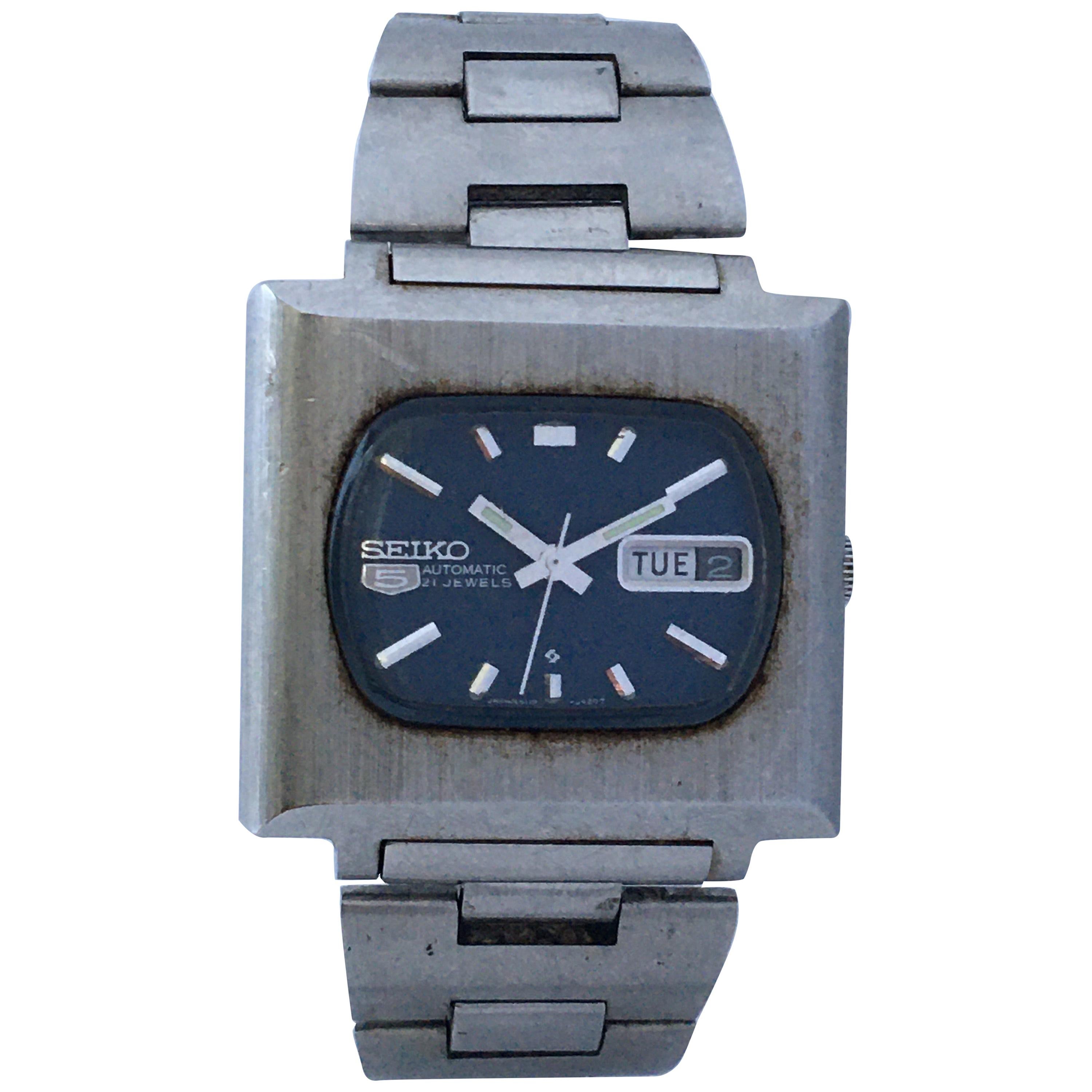 seiko automatic square watch
