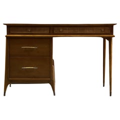 Vintage 1970s Style Retro Mid Century Modern Writing Desk mit Cane Detail