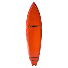 Retro 1970s Sunset Single Fin Surfboard