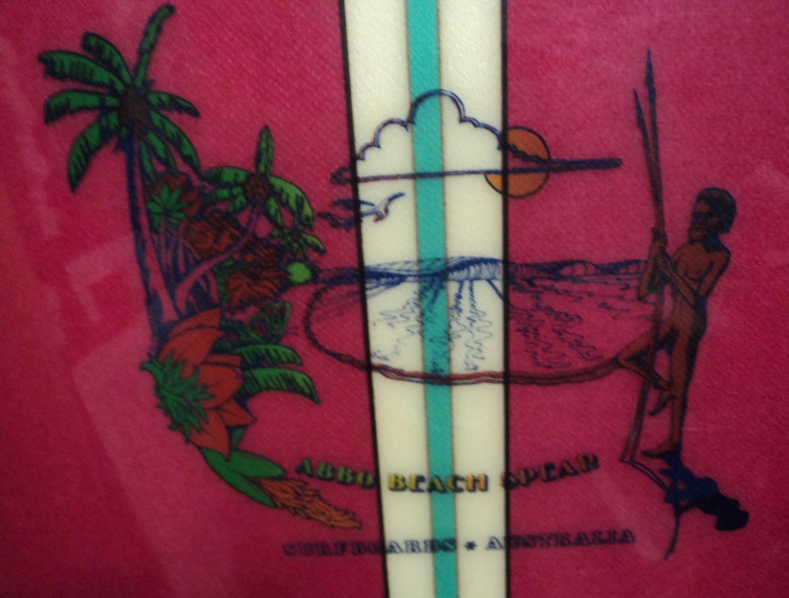 Vintage 1970s Surfboards Australia 'Abbo Beach Spear' Surfboard at