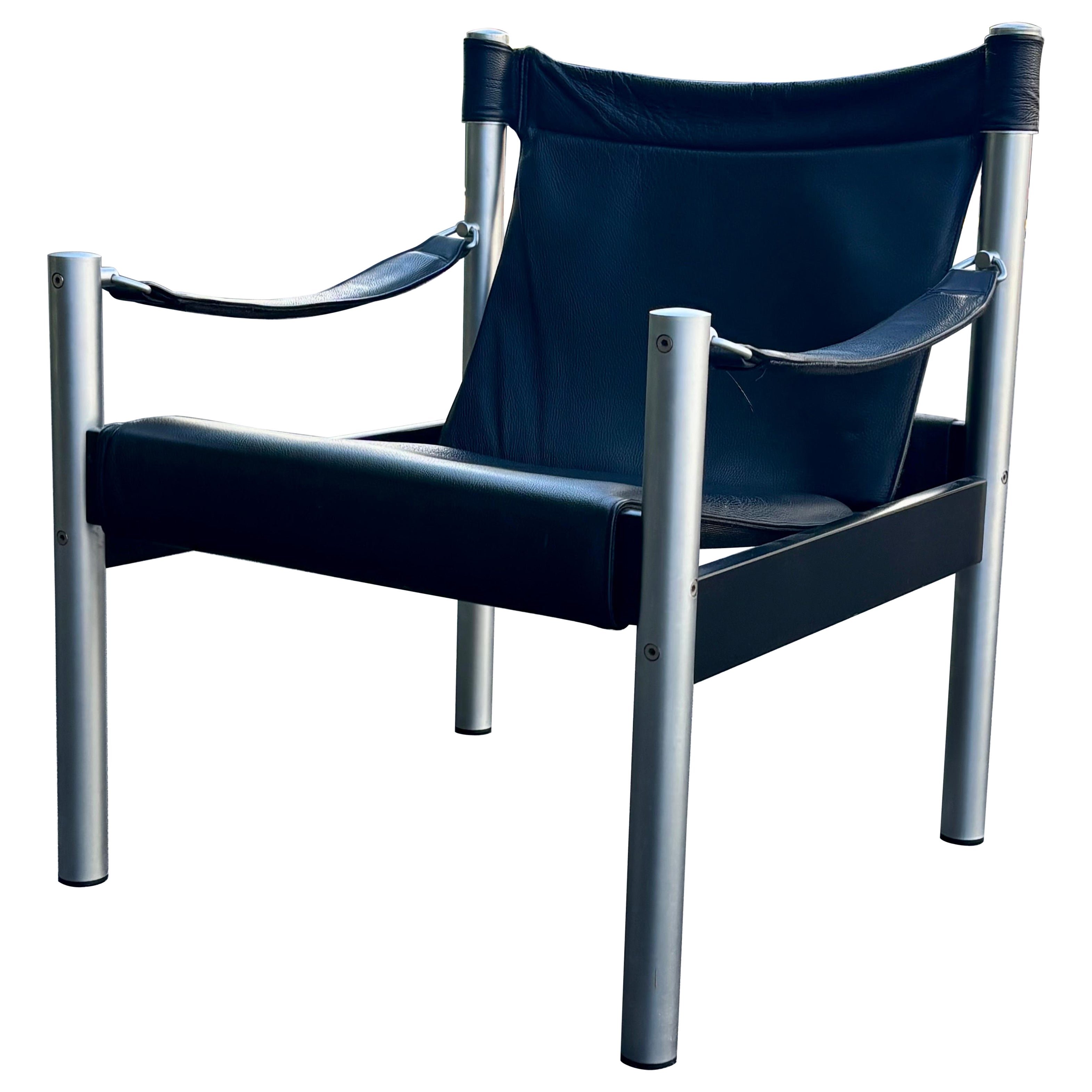 Vintage 1970s Swedish Modern Safari Lounge Chair von Börje Johanson im Angebot