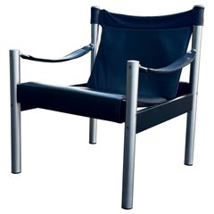 Vintage 1970s Swedish Modern Safari Lounge Chair by Börje Johanson