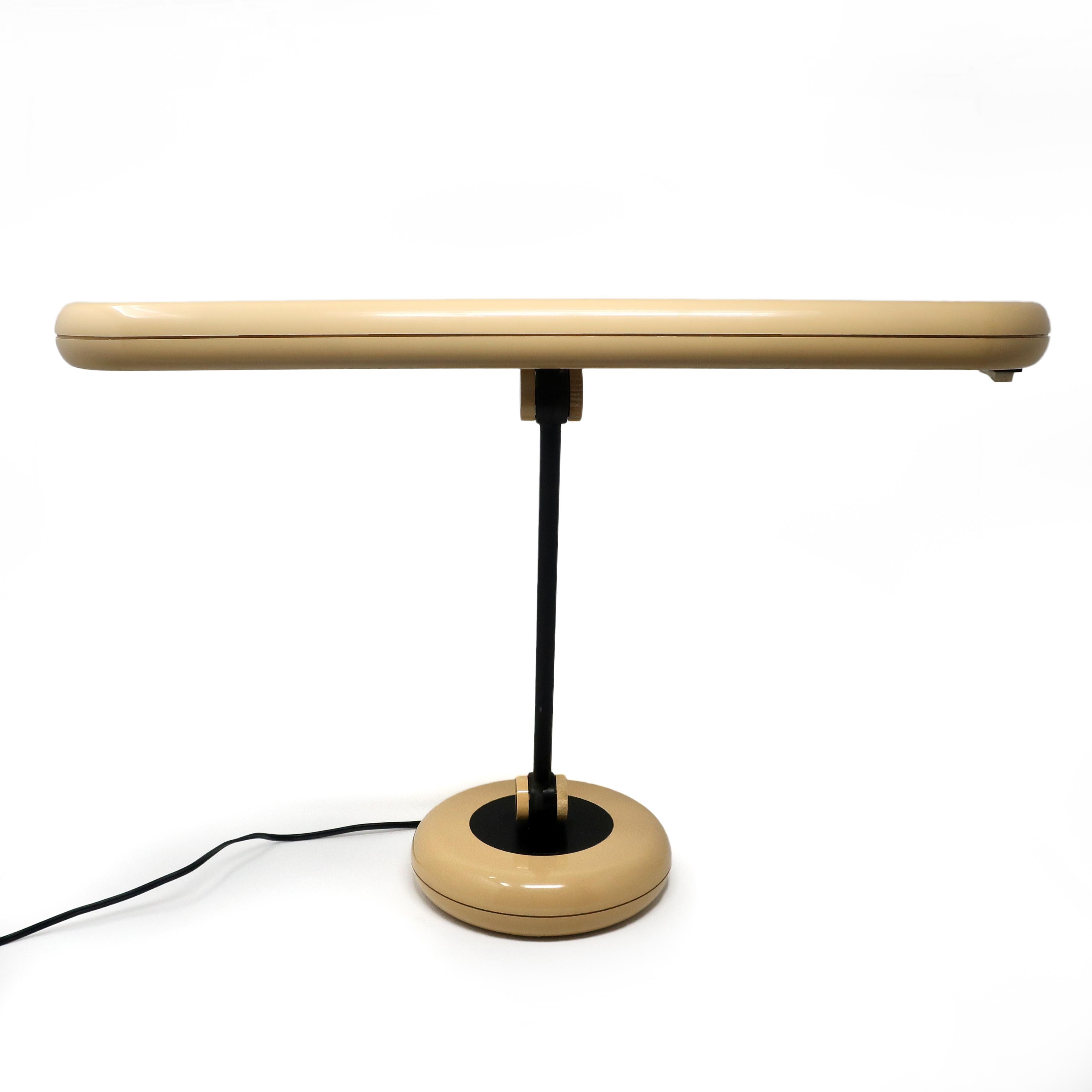 Mid-Century Modern Vintage 1970s Tan Adjustable Desk Lamp by Park Sherman For Sale