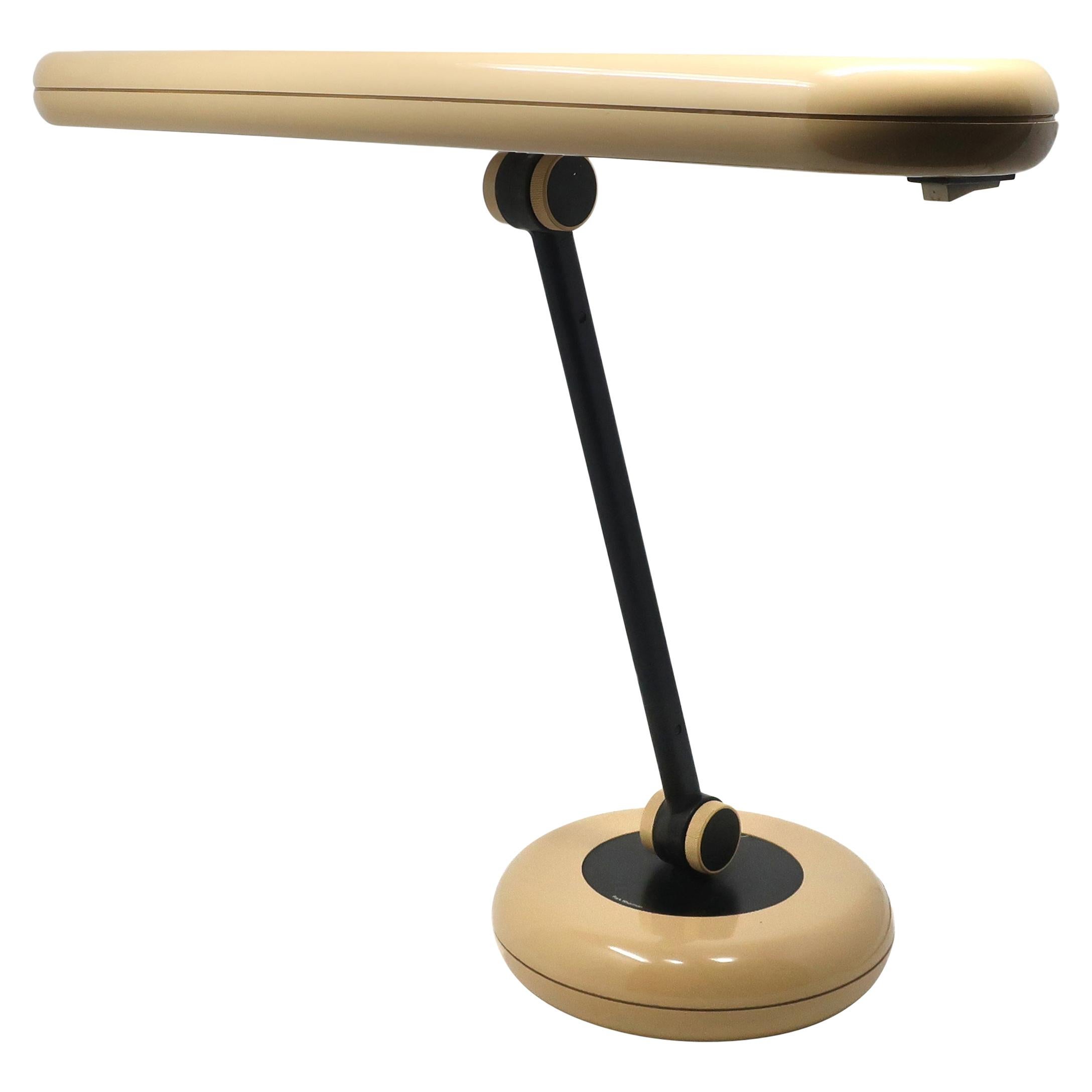 Vintage 1970s Tan Adjustable Desk Lamp by Park Sherman For Sale