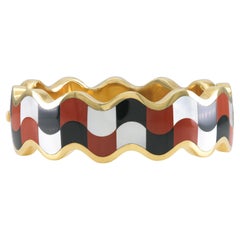 Vintage 1970 Tiffany & Co. Bracelet Angela Cummings à damier ondulé