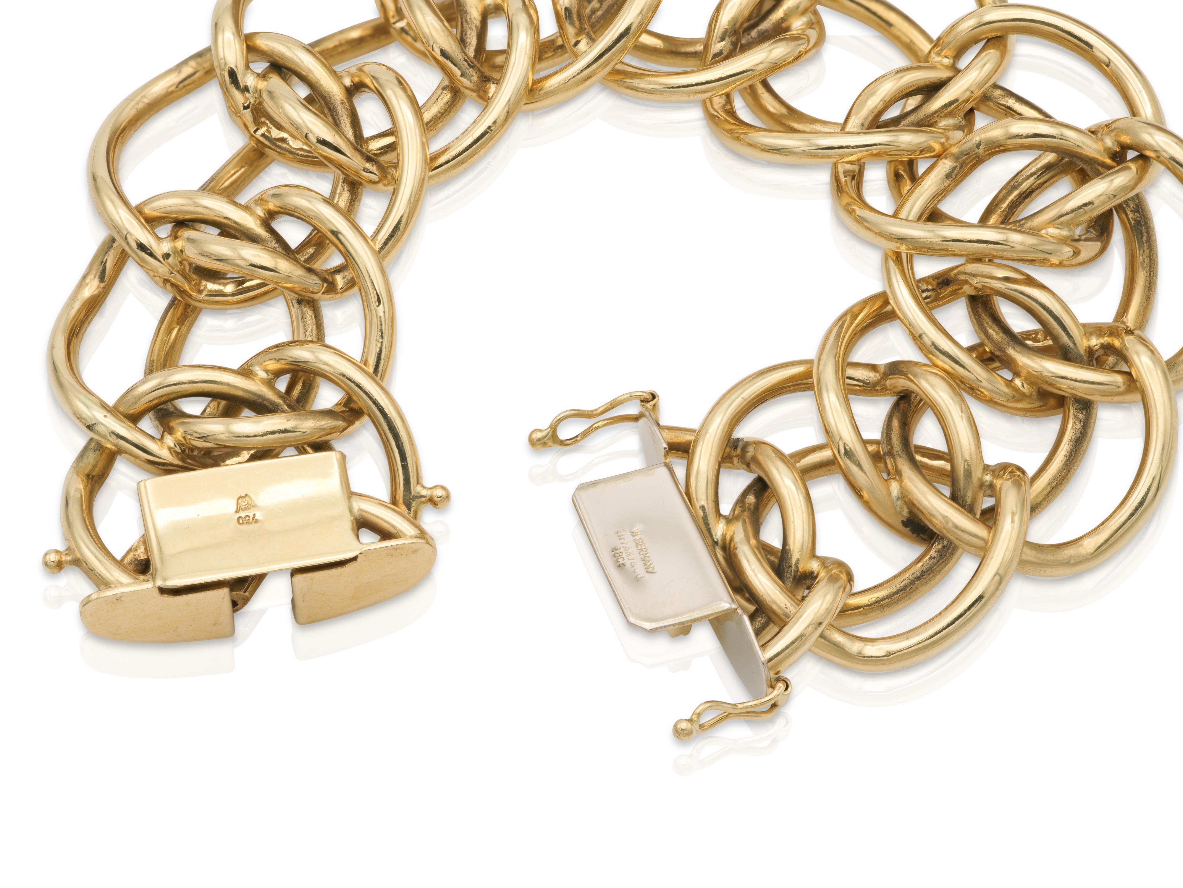 Vintage 1970s Tiffany & Co. Gold Open Links Bracelet 1