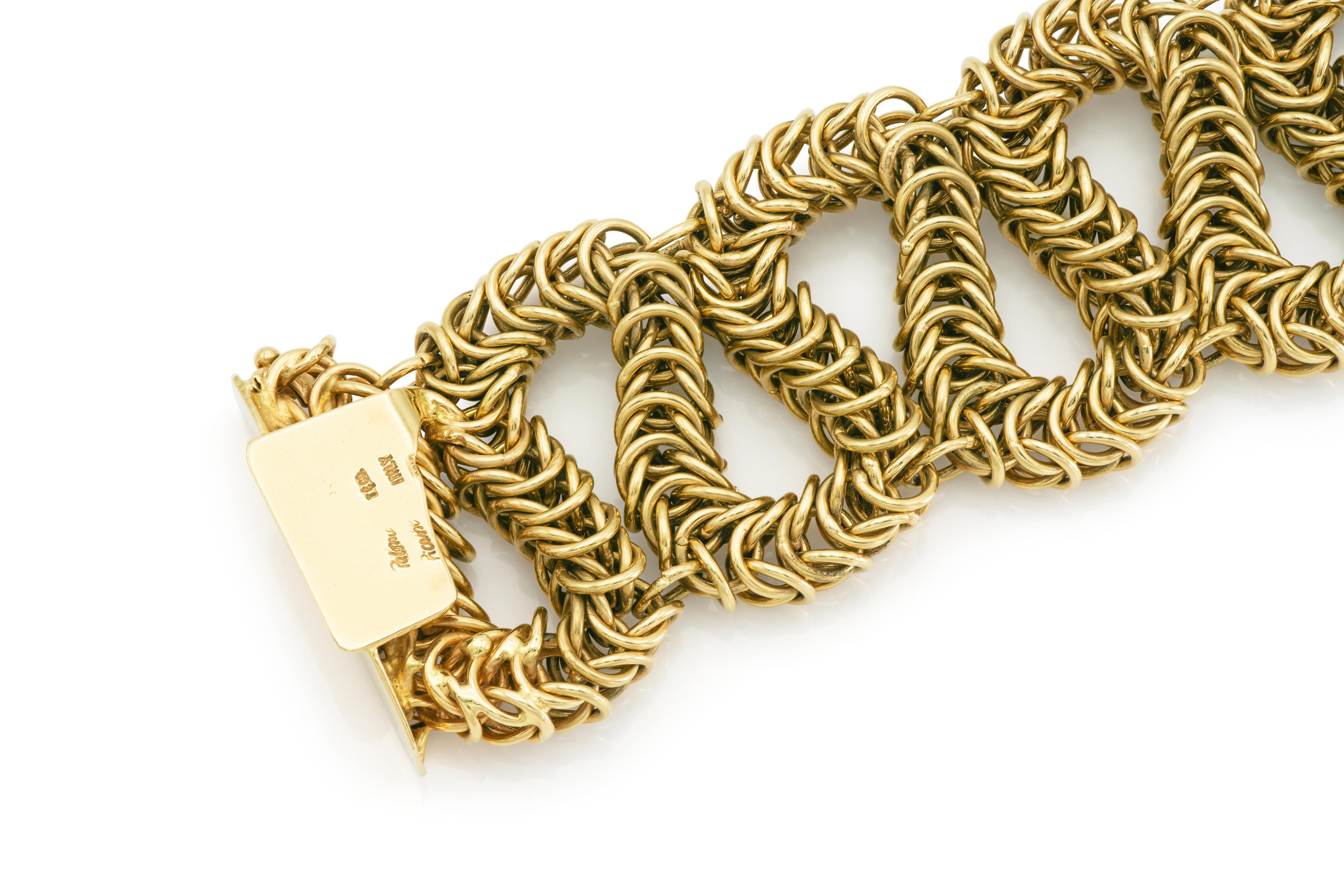 Women's Vintage 1970s Tiffany & Co. Paloma Picasso Gold Bracelet For Sale