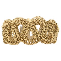 Tiffany & Co. vintage de la década de 1970 Pulsera de oro Paloma Picasso