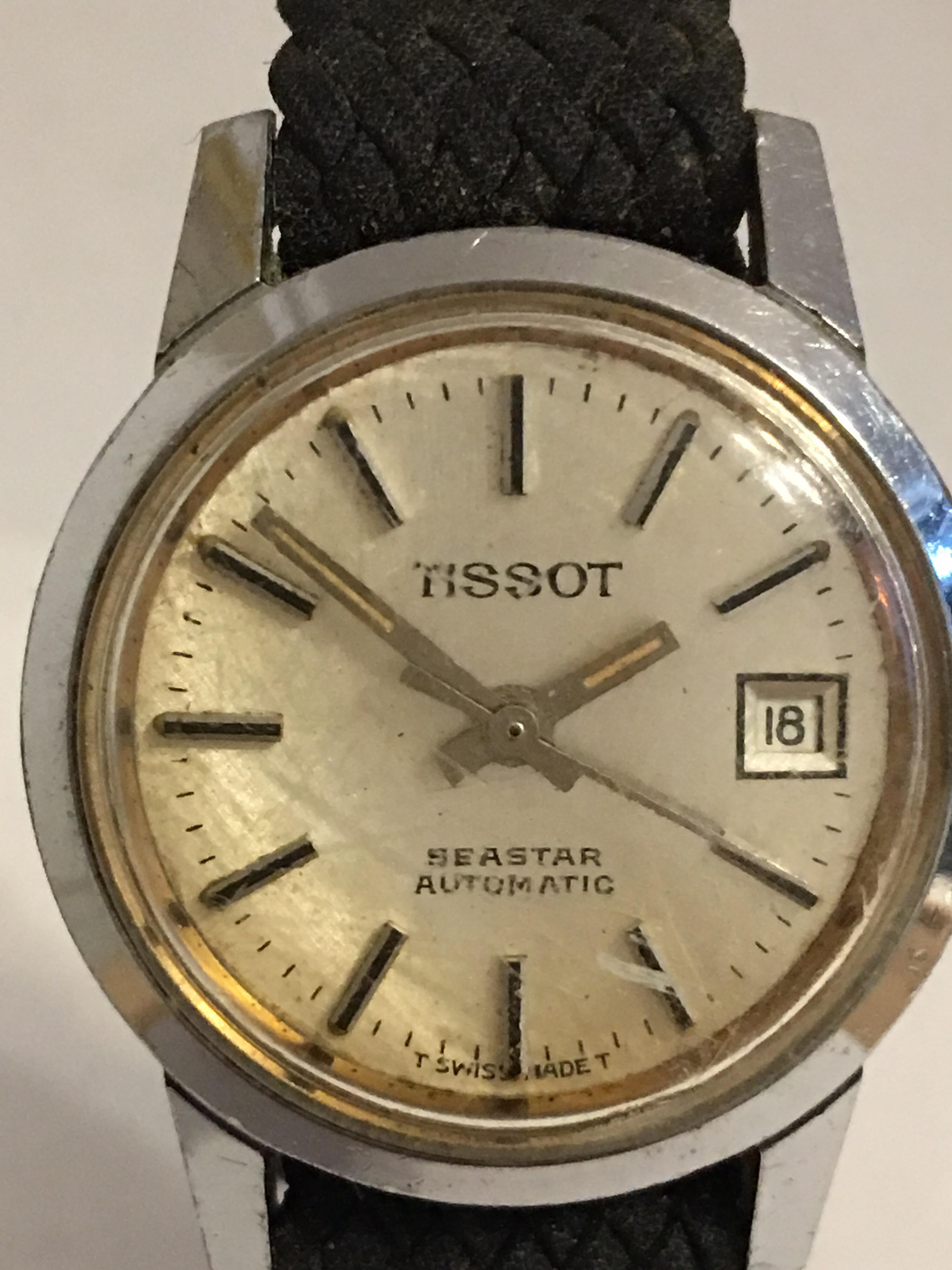 Vintage 1970s Tissot Automatic Ladies Wristwatch For Sale 6