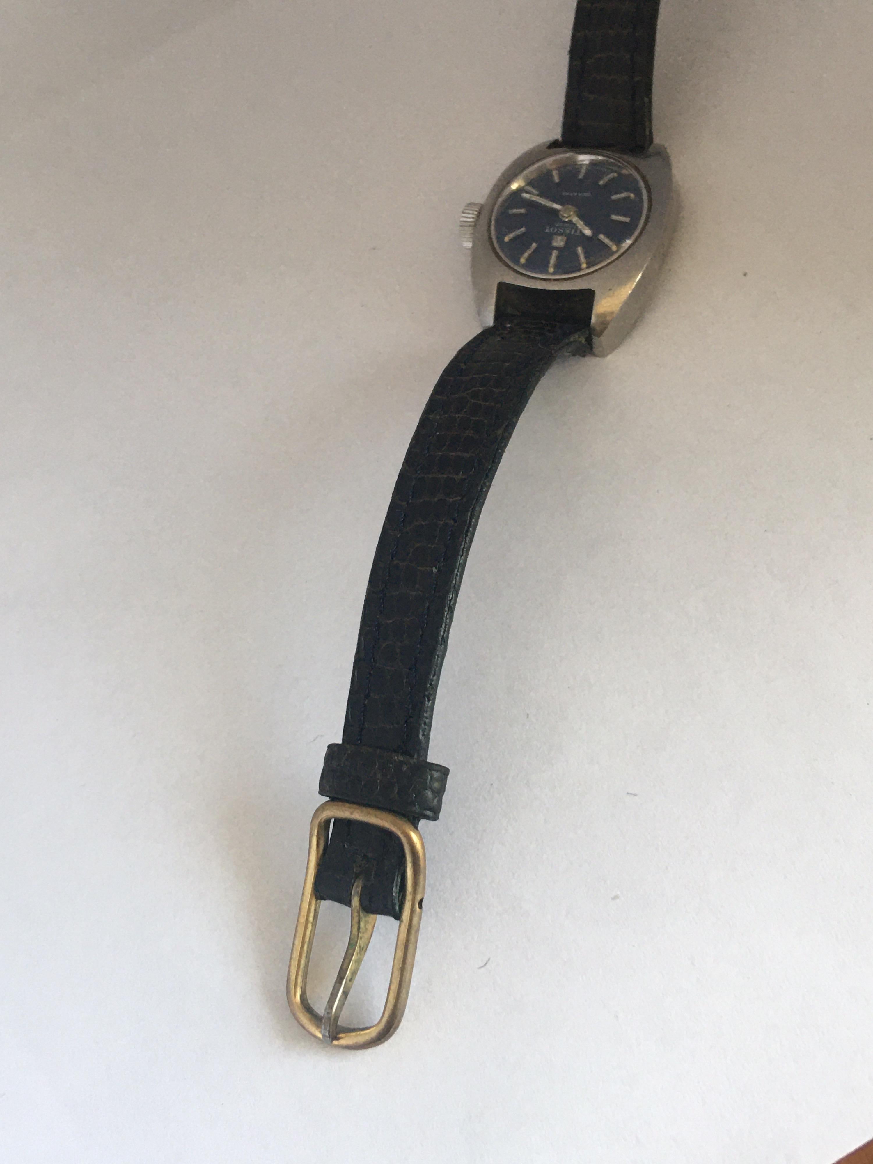 Vintage 1970s Tissot Seastar Ladies Mechanical Watch In Good Condition For Sale In Carlisle, GB