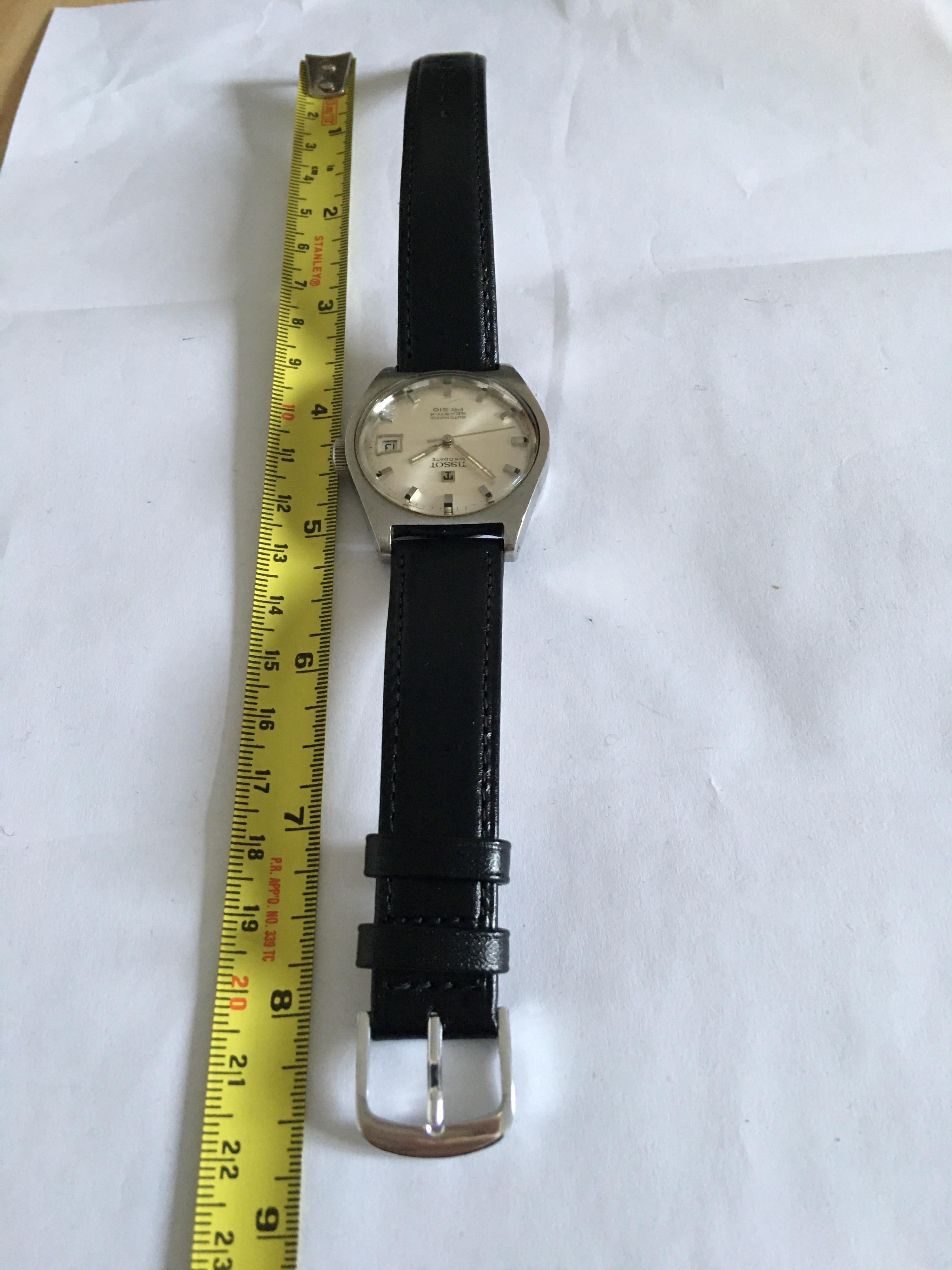Women's or Men's Vintage 1970s TISSOT Visodate Automatic Seastar PR516 Stainless Steel Watch