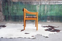 Vintage 1970s Vico Magistretti "Carimate" Accent Dining Armchair Chair, Cassina