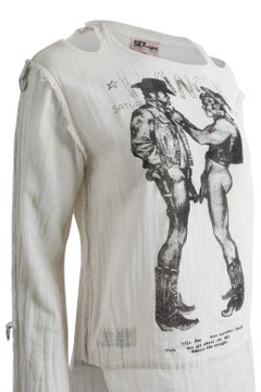 Vintage 1970's Vivienne Westwood Seditionaires Cowboy Muslin Long-sleeve top