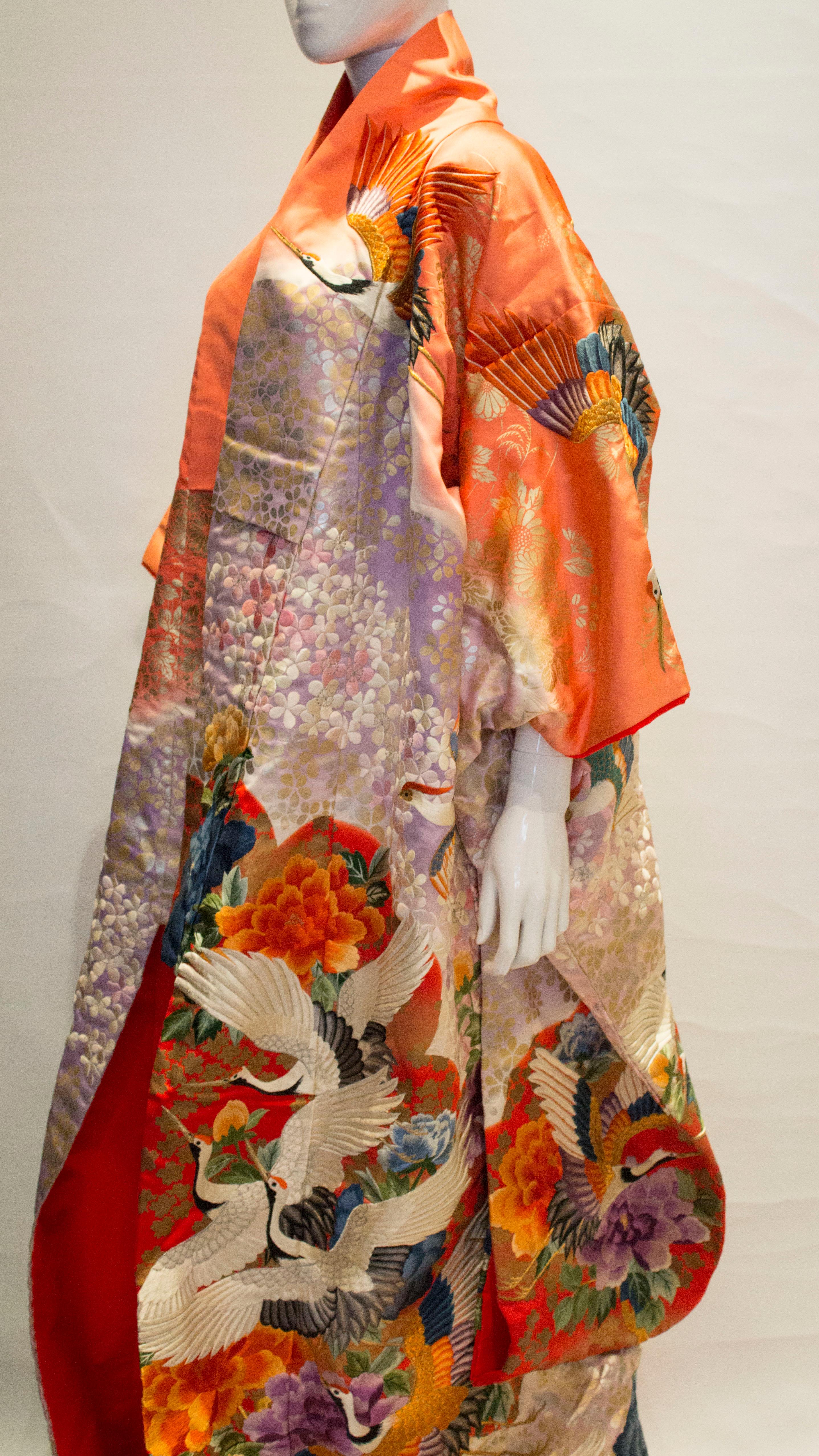 Vintage 1970s Wedding Kimono In Good Condition In London, GB