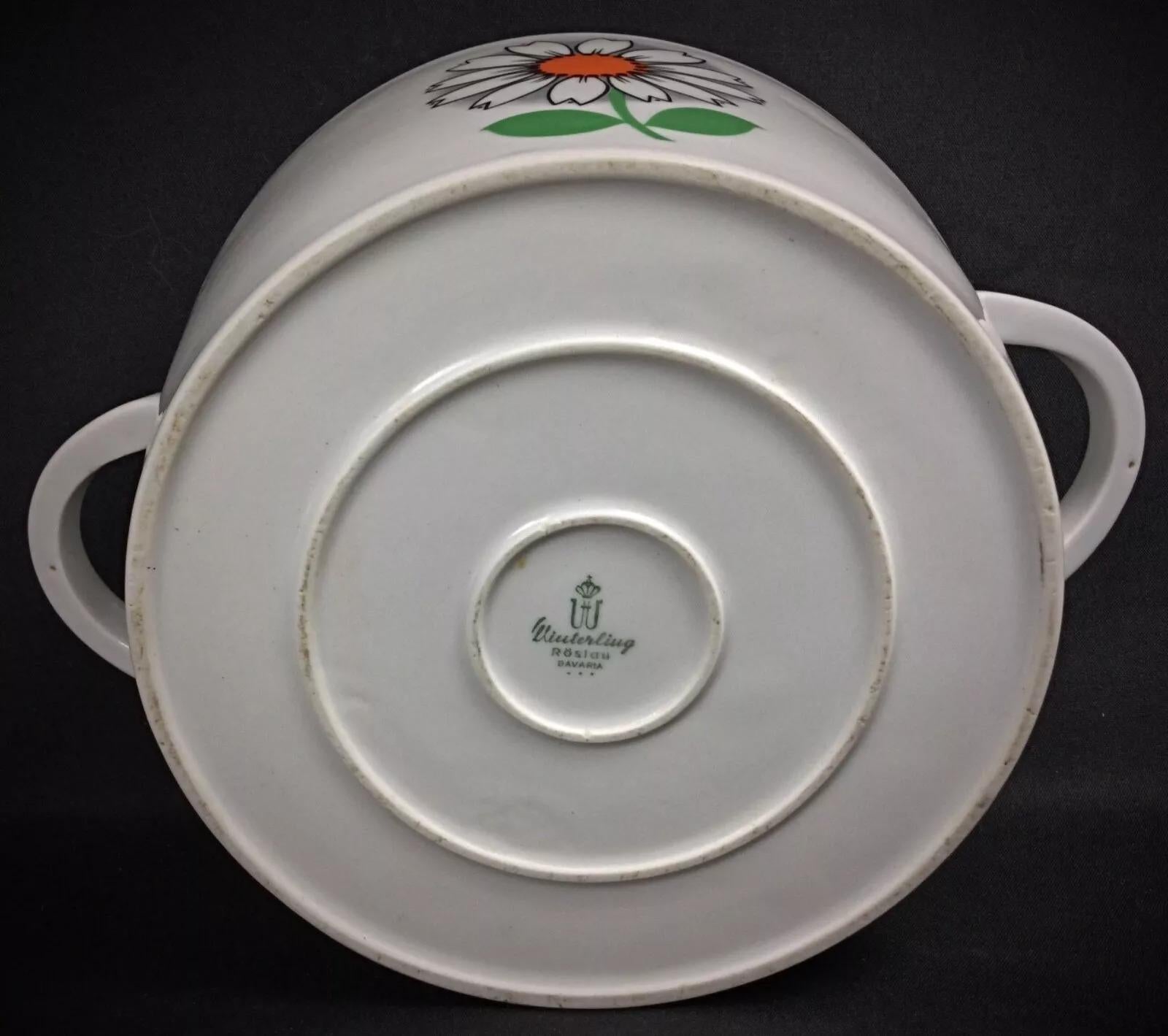 Vintage 1970 Winterling Rösiau Baviera Sopera Floral - 2Y308 en venta 1