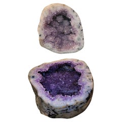 Vintage 1970s XL Polished Amethyst Geode