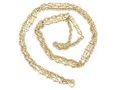 Vintage 1970s Yellow Gold Singapore Rope Chain